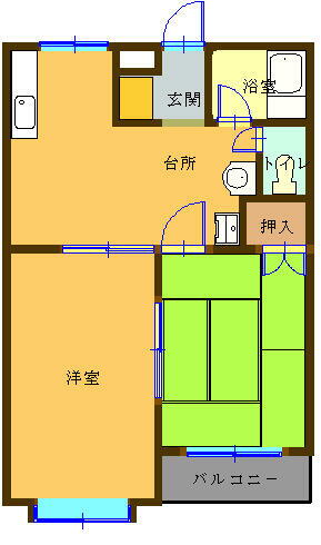 福島県田村市船引町東部台３丁目 船引駅 2DK アパート 賃貸物件詳細