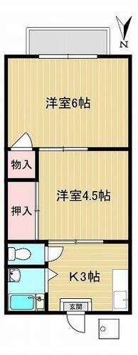 東京都大田区蒲田２丁目 梅屋敷駅 2K アパート 賃貸物件詳細