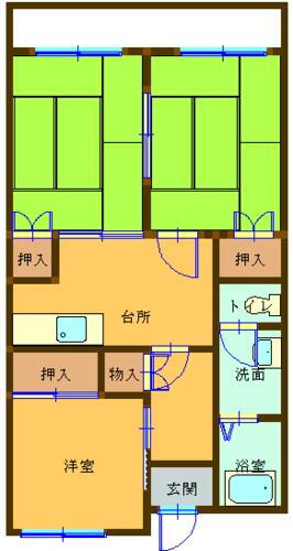 たちばなビル 3階 3DK 賃貸物件詳細