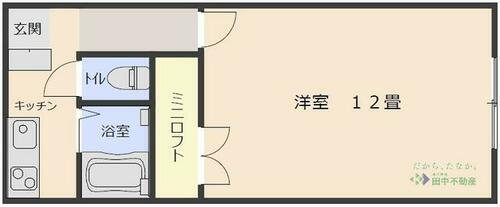福岡県久留米市上津町 1K アパート 賃貸物件詳細