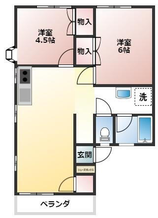 千葉県君津市人見１丁目 君津駅 2LDK アパート 賃貸物件詳細