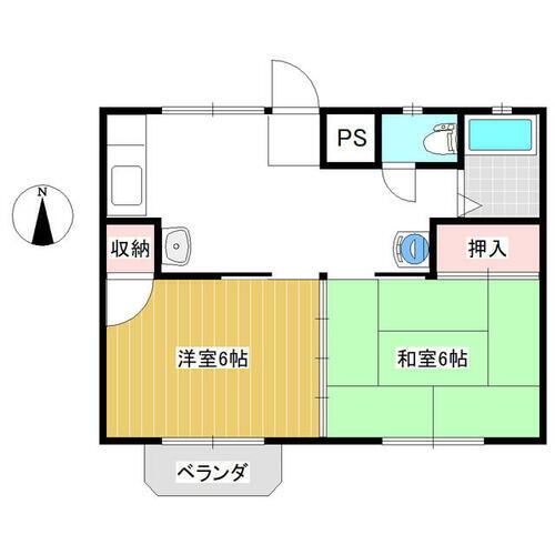 千葉県長生郡一宮町一宮 上総一ノ宮駅 2DK アパート 賃貸物件詳細