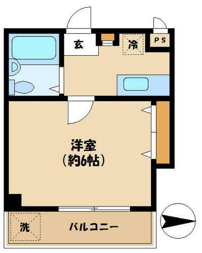 マンションＫＡＭＡＴＡ　ＮＯ６ 1階 1K 賃貸物件詳細