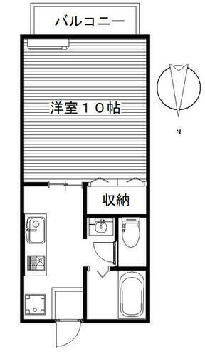 群馬県高崎市下小鳥町 北高崎駅 1K マンション 賃貸物件詳細