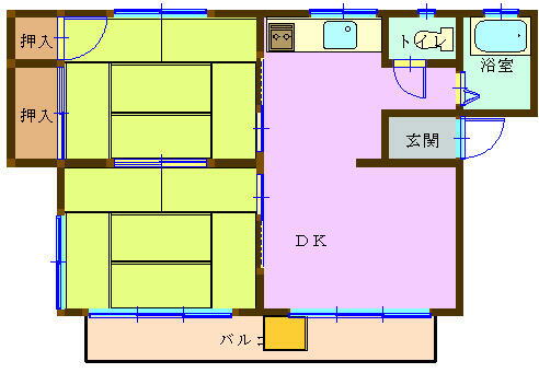 東京都葛飾区東金町７丁目 金町駅 2LDK アパート 賃貸物件詳細