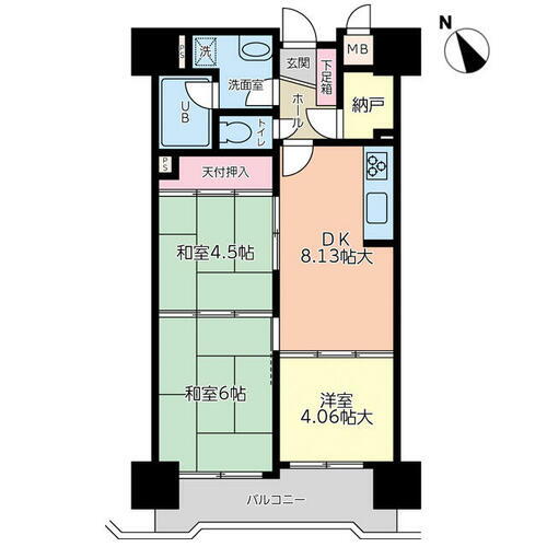 熊本県熊本市中央区米屋町２丁目 呉服町駅 3DK マンション 賃貸物件詳細