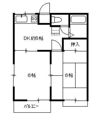 宮城県仙台市泉区松森字台 2DK アパート 賃貸物件詳細