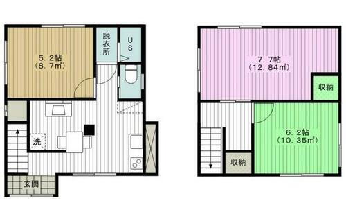 東京都江戸川区大杉２丁目 瑞江駅 3K 一戸建て 賃貸物件詳細