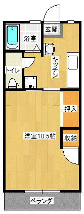 後藤マンション 2階 1K 賃貸物件詳細