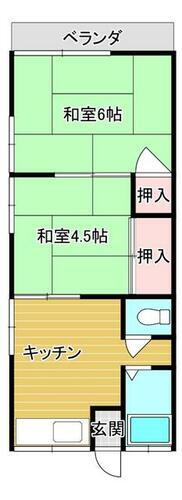 千葉県我孫子市湖北台９丁目 湖北駅 2K アパート 賃貸物件詳細