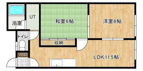 北海道札幌市白石区本郷通３丁目南 白石駅 2DK アパート 賃貸物件詳細