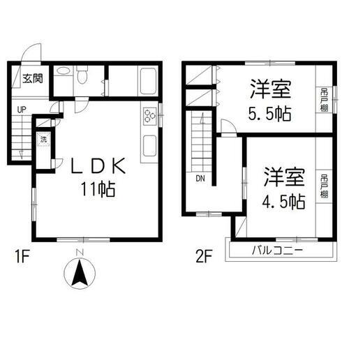 三原台３丁目仮住まい戸建 2LDK 賃貸物件詳細