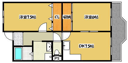 大阪府門真市東江端町 住道駅 2DK マンション 賃貸物件詳細