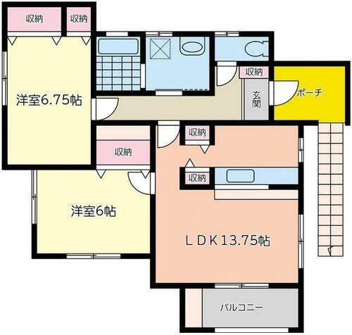 栃木県足利市大前町 山前駅 2LDK アパート 賃貸物件詳細