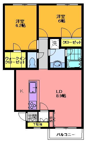 埼玉県和光市新倉１丁目 和光市駅 2LDK アパート 賃貸物件詳細