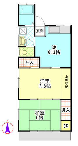 メッセ８ 1階 2DK 賃貸物件詳細