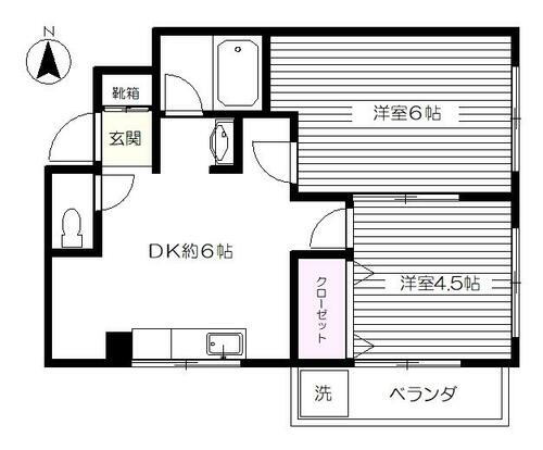 東京都府中市栄町２丁目 国分寺駅 2DK マンション 賃貸物件詳細