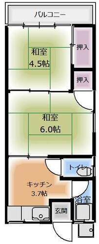 鹿児島県鹿児島市坂之上６丁目 坂之上駅 2K アパート 賃貸物件詳細