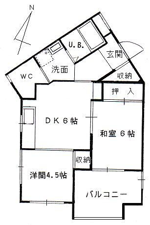 東尻池コート 3階 2K 賃貸物件詳細