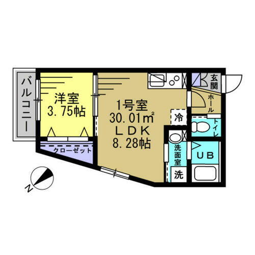 千葉県松戸市新松戸１丁目 新松戸駅 1LDK アパート 賃貸物件詳細