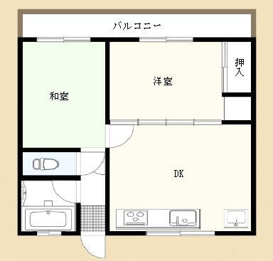 熊本県八代市古城町 2DK アパート 賃貸物件詳細