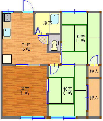 宮崎県日向市大王町１丁目 2階建