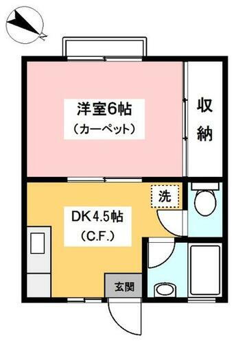 神奈川県横浜市鶴見区北寺尾３丁目 鶴見駅 1DK アパート 賃貸物件詳細