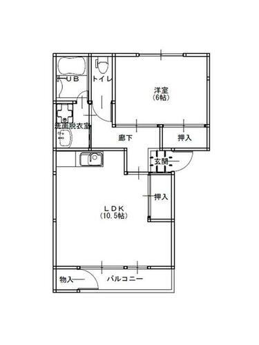 宮城県白石市字北無双作 白石駅 1LDK アパート 賃貸物件詳細