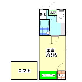 福岡県飯塚市立岩 新飯塚駅 1K アパート 賃貸物件詳細