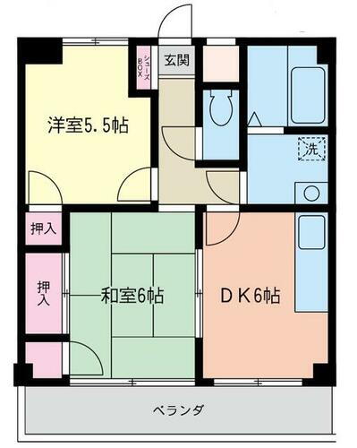 神奈川県相模原市中央区横山２丁目 相模原駅 2DK マンション 賃貸物件詳細