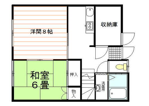 岩手県一関市宮前町 2階建 築44年9ヶ月