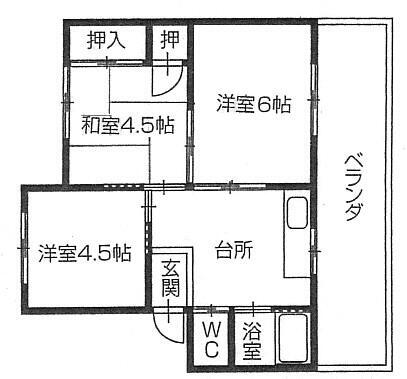 徳島県徳島市南昭和町７丁目 阿波富田駅 3K マンション 賃貸物件詳細