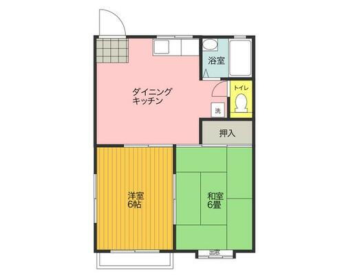 大島コーポ 2階 2DK 賃貸物件詳細