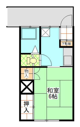 福島県福島市御山字中川原 美術館図書館前駅 1K アパート 賃貸物件詳細