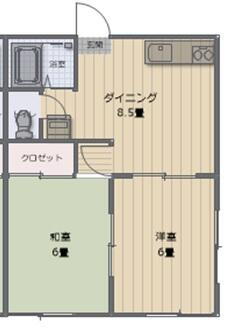 千葉県袖ケ浦市福王台３丁目 袖ケ浦駅 2DK アパート 賃貸物件詳細