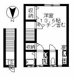 福岡県筑後市大字熊野 ワンルーム アパート 賃貸物件詳細