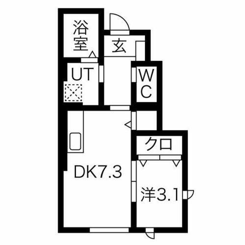 グラン・ルル　上野町　　１０２号室 1階 1LDK 賃貸物件詳細