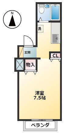 千葉県千葉市中央区寒川町３丁目 本千葉駅 1K アパート 賃貸物件詳細
