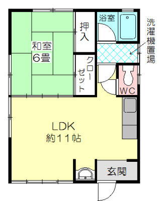 コーポリバーサイド石崎Ⅱ 1階 1LDK 賃貸物件詳細