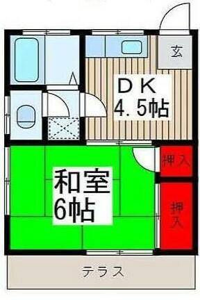 埼玉県入間郡毛呂山町南台３丁目 武州長瀬駅 1DK アパート 賃貸物件詳細