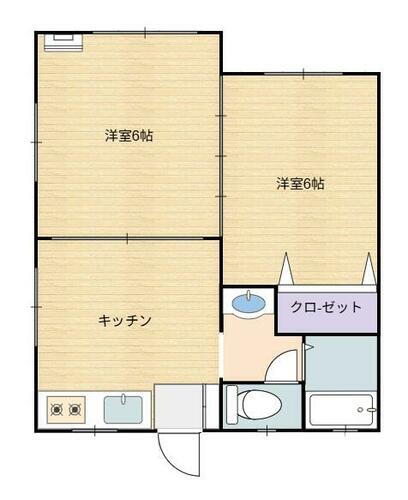 神奈川県川崎市多摩区栗谷４丁目 生田駅 2DK アパート 賃貸物件詳細