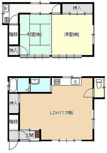 スガワラ住宅 2LDK 賃貸物件詳細