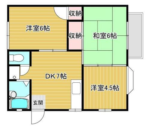 ベルハイム 2階 3DK 賃貸物件詳細