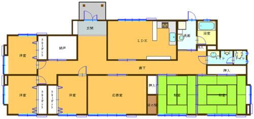 福島県田村市大越町上大越字鷹待田 大越駅 6LDK 一戸建て 賃貸物件詳細