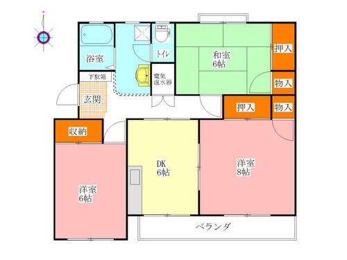 徳島県鳴門市撫養町立岩字七枚 鳴門駅 3DK マンション 賃貸物件詳細