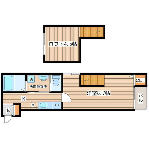 宮城県仙台市太白区郡山５丁目 太子堂駅 1K アパート 賃貸物件詳細