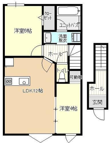 岩手県胆沢郡金ケ崎町西根大谷 金ケ崎駅 2LDK アパート 賃貸物件詳細