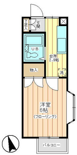 神奈川県横浜市金沢区六浦南２丁目 六浦駅 1K アパート 賃貸物件詳細