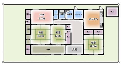 愛知県一宮市花池１丁目 名鉄一宮駅 4DK 一戸建て 賃貸物件詳細