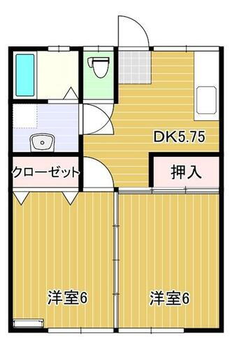 福島県須賀川市大袋町 須賀川駅 2DK アパート 賃貸物件詳細